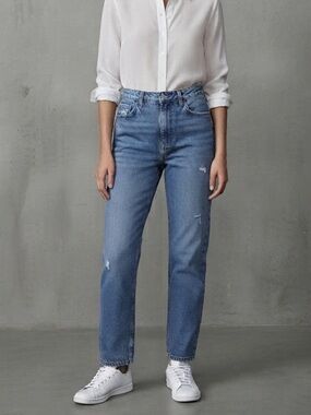 Levi’s 501 S Highrise Blue Skinny Filiforme Destressed Jeans Size 27 Cotton